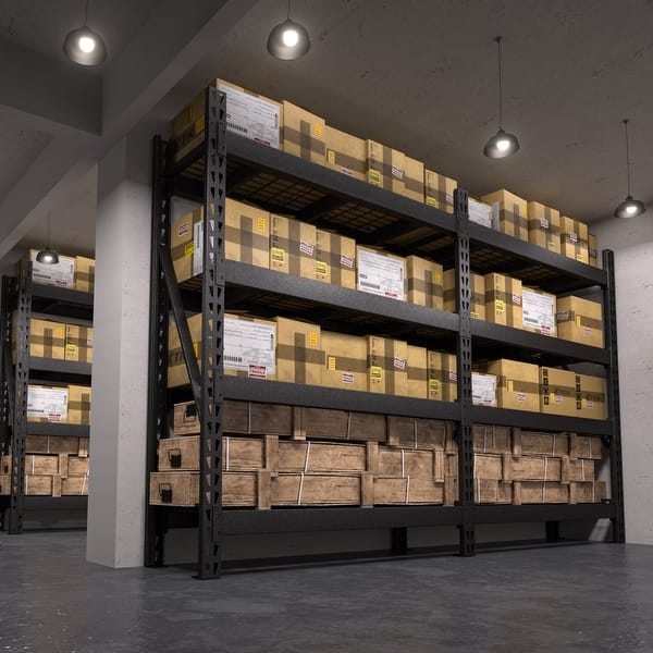 slide 2 of 12, VEIKOUS Heavy Duty Metal Shelving Unit, 9000LBS Capacity, Adjustable Garage Storage Shelves for Pantry & Garage Organization 60.63"×17.91"×72.24"