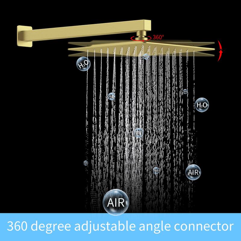 12" Rainfall Shower Head and handheld shower faucet