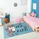 preview thumbnail 1 of 2, Licensed Nickelodeon Jojo 'One of a Kind' Unicorn Youth Digital Print Area Rug - 3'6"x4'6"