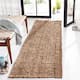 SAFAVIEH Jerneja Handmade Solid Chunky Jute Area Rug - 2'6" x 8' Runner - Natural