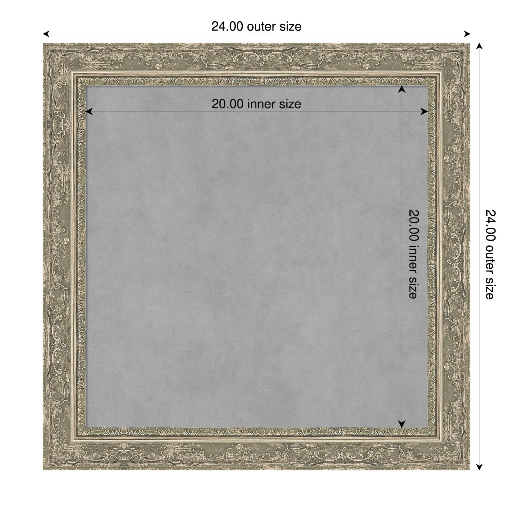 Amanti Art Filigree Gloss Black Framed