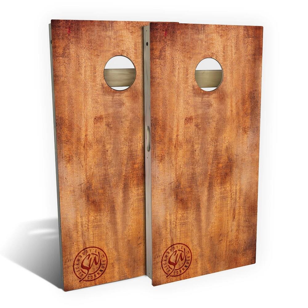 Burnt Wood Outdoor Cornhole Board Set
