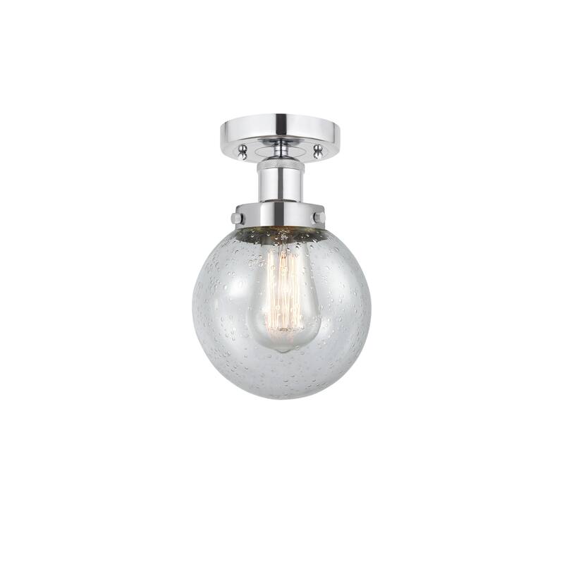 Innovations Lighting Beacon - 1 Light 6" Semi-Flush Mount - Mercury/Polished Chrome