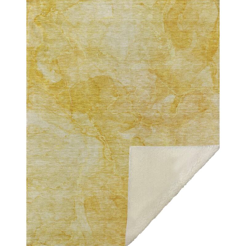 Premium Machine Washable Abstract Contemporary Sherpa Throw Blanket