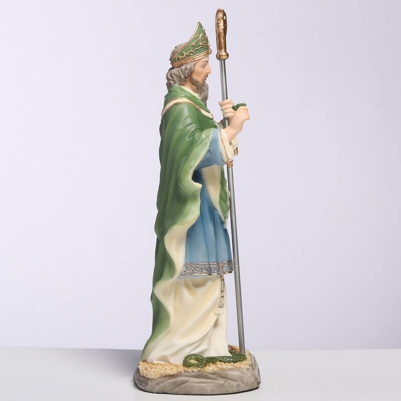 6.3 inches Height Polyresin Saint Patrick Multicolor Finish Figurine