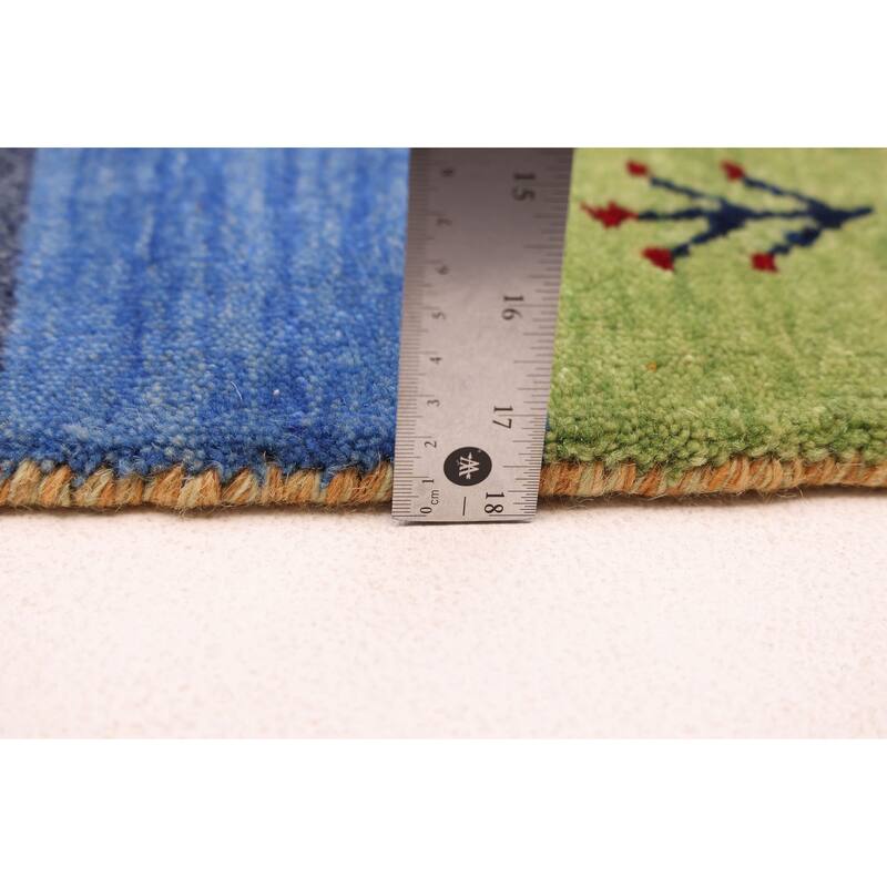 ECARPETGALLERY Hand Loomed Kashkuli Gabbeh Multi Color Wool Rug - 3'11 x 5'8