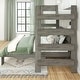 preview thumbnail 5 of 12, Max and Lily Farmhouse Twin over Queen L Shaped Bunk Bed with Desk