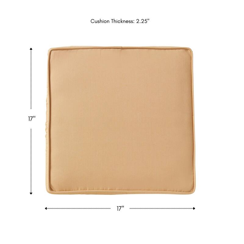 Sunbrella Indoor/ Outdoor 17-inch Square Corded Chair Pad