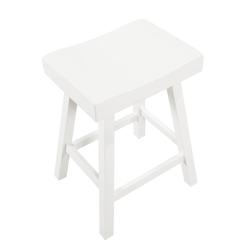 24 In Jackson Wood Saddle Barstool