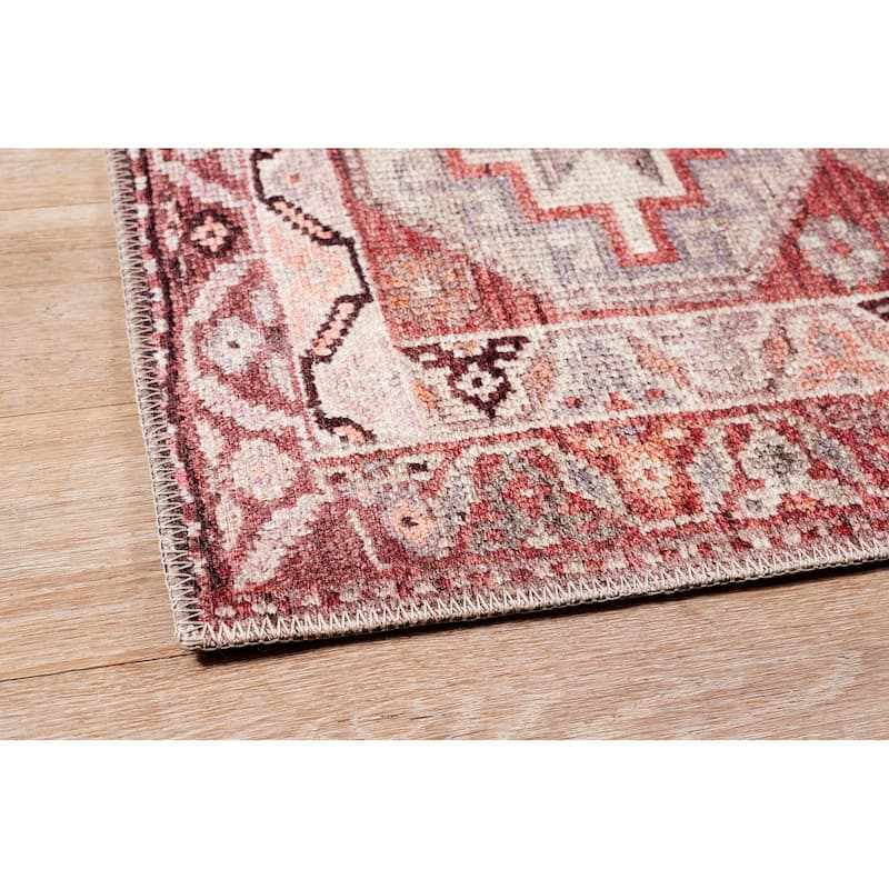Terra by Obeetee Bergen Turkish Tile Red Rug