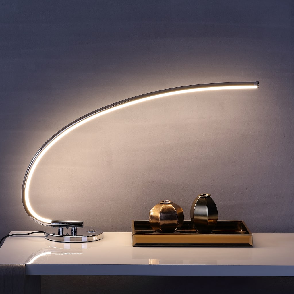 Pilar 16" LED Integrated Task Lamp, Chrome by JONATHAN Y