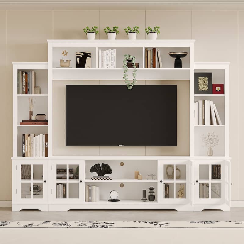 GDF Studio - Harrington Farmhouse Wall Entertainment Center for TVs up to 65 Inches