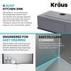 preview thumbnail 125 of 158, KRAUS Standart PRO Undermount Single Bowl Stainless Steel Kitchen Sink