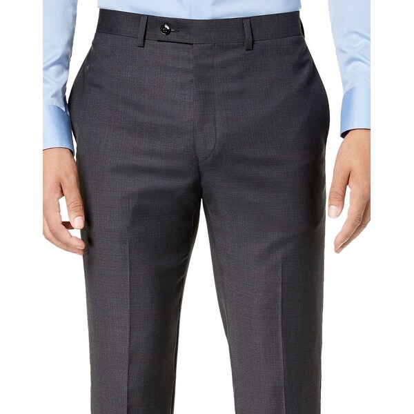mens slim fit wool dress pants
