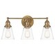preview thumbnail 2 of 0, Minka Lavery 5683 Barwell 3 Light 24" Wide Vanity Light with Clear