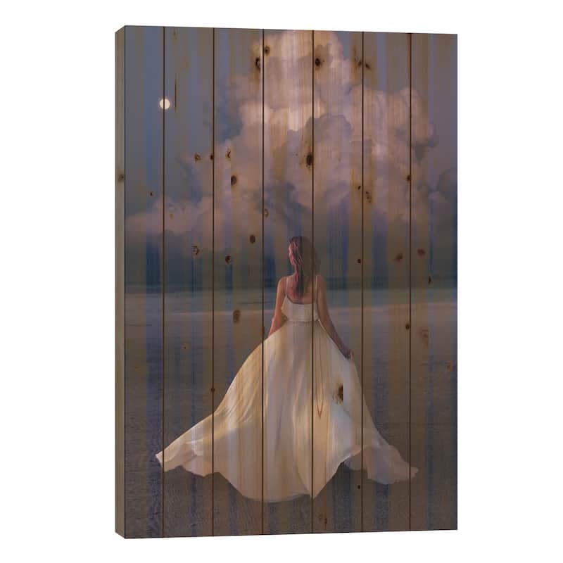 The Dream Is In The Air Print On Wood by Hobopeeba - Multi-Color - 26x18x1.5