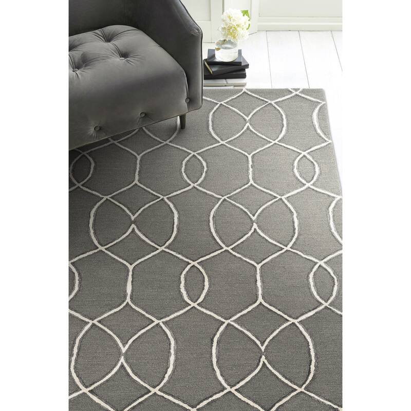 Libby Langdon Upton Groovy Gate Handtufted Wool Rug