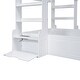 preview thumbnail 11 of 11, White Twin Solid Wood House Bed with Bench & Shelves