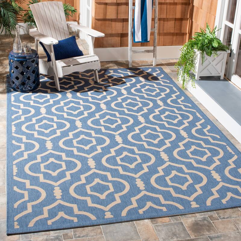 SAFAVIEH Courtyard Rheta Indoor/ Outdoor Waterproof Patio Backyard Rug