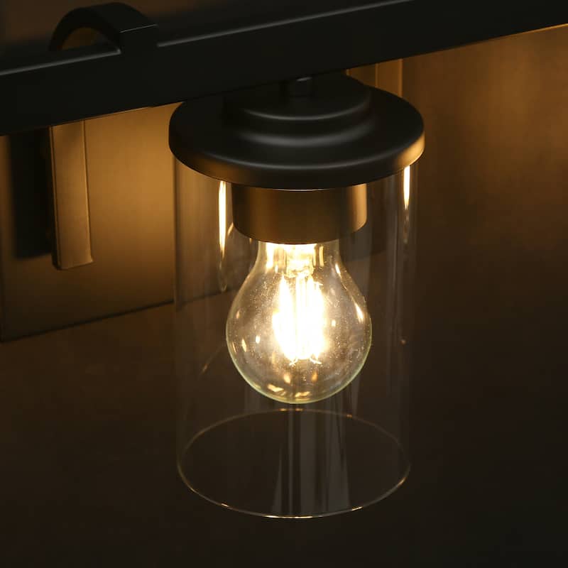 Fora Modern Farmhouse 3/4-Light Bathroom Vanity Lights Glass Wall Sconces