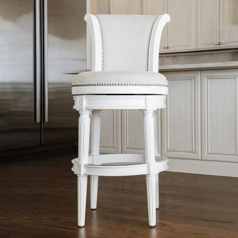 Maven Lane 31" Pullman Swivel Bar Height Kitchen Stool