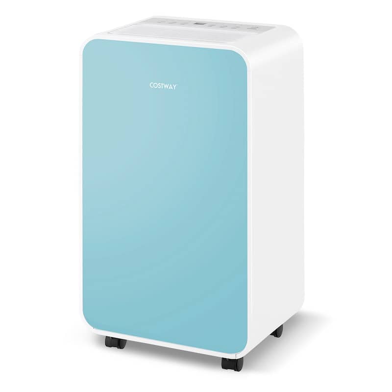 Dehumidifier 32 Pints/Day 3 Modes Portable 2500 Sq.Ft Blue/Pink/Yellow - Blue