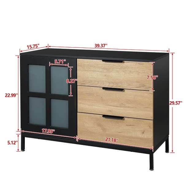 Dresser with Glass Door - Bed Bath & Beyond - 37953528