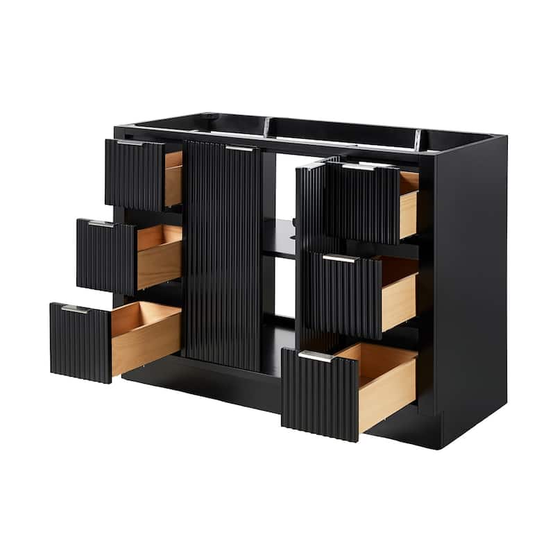 Ariel P48-BC Milan 48" Single Free Standing Vanity Cabinet