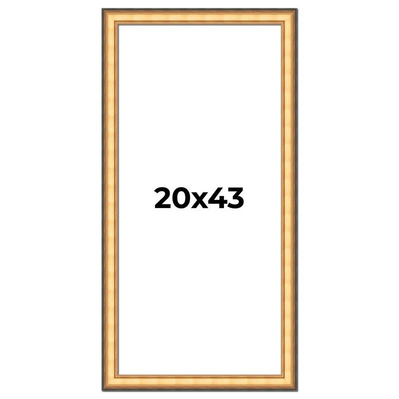 20x43 Frame Gold Plein Aire Solid Wood Picture Frame Width 2 Inches |