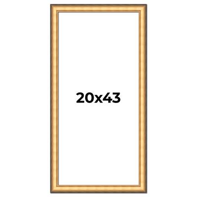20x43 Frame Gold Plein Aire Solid Wood Picture Frame Width 2 Inches |