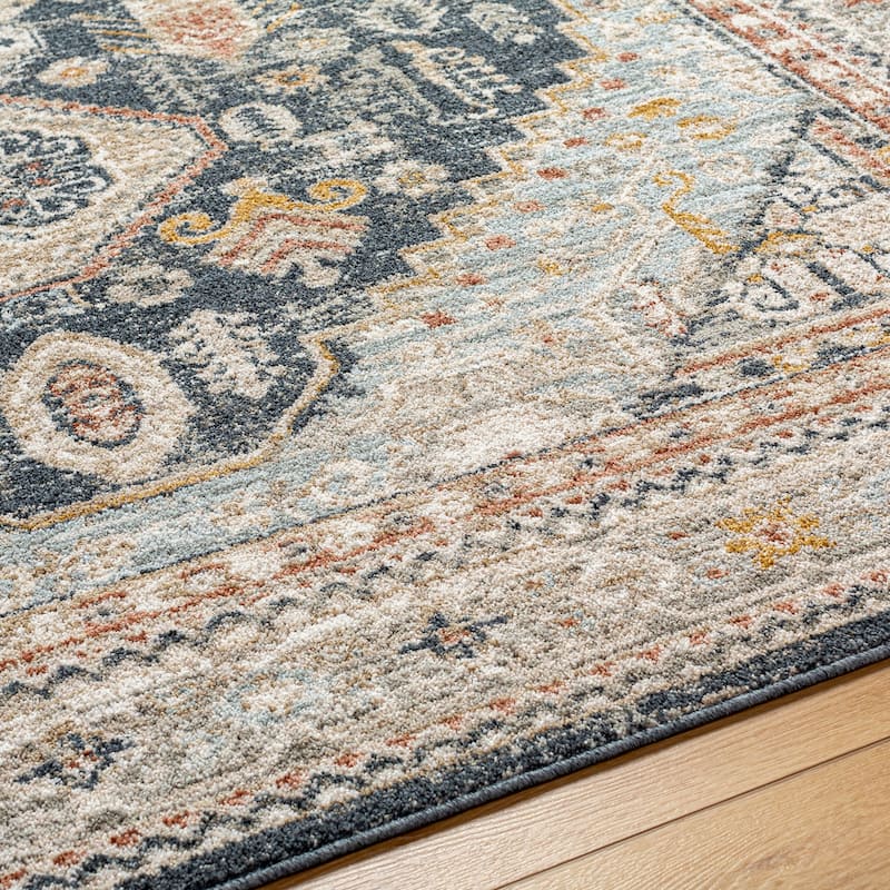 Livabliss Transitional Beckham Medallion Area Rug