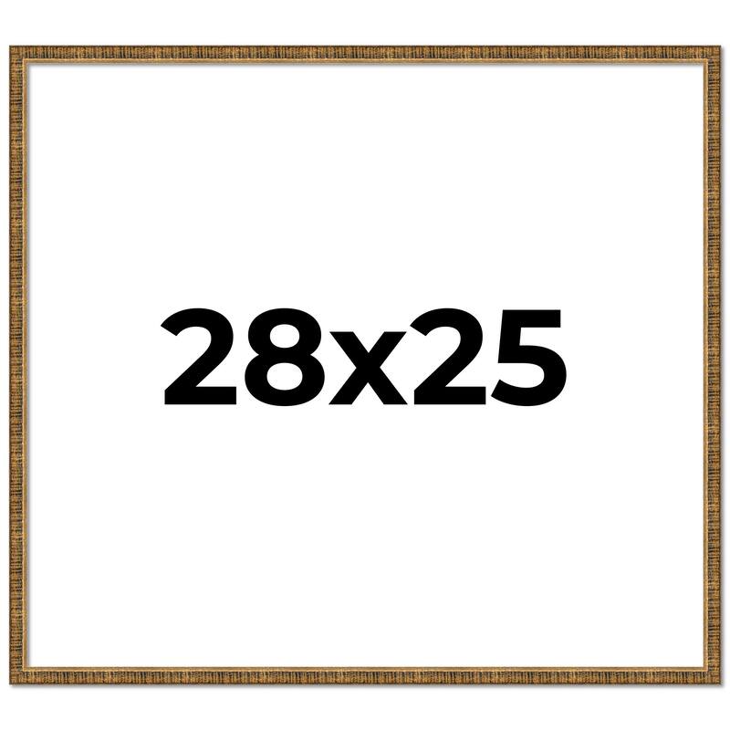 28x25 Frame Gold Kingsley Distressed Solid Wood Picture Frame Width