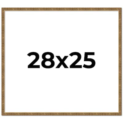 28x25 Frame Gold Kingsley Distressed Solid Wood Picture Frame Width