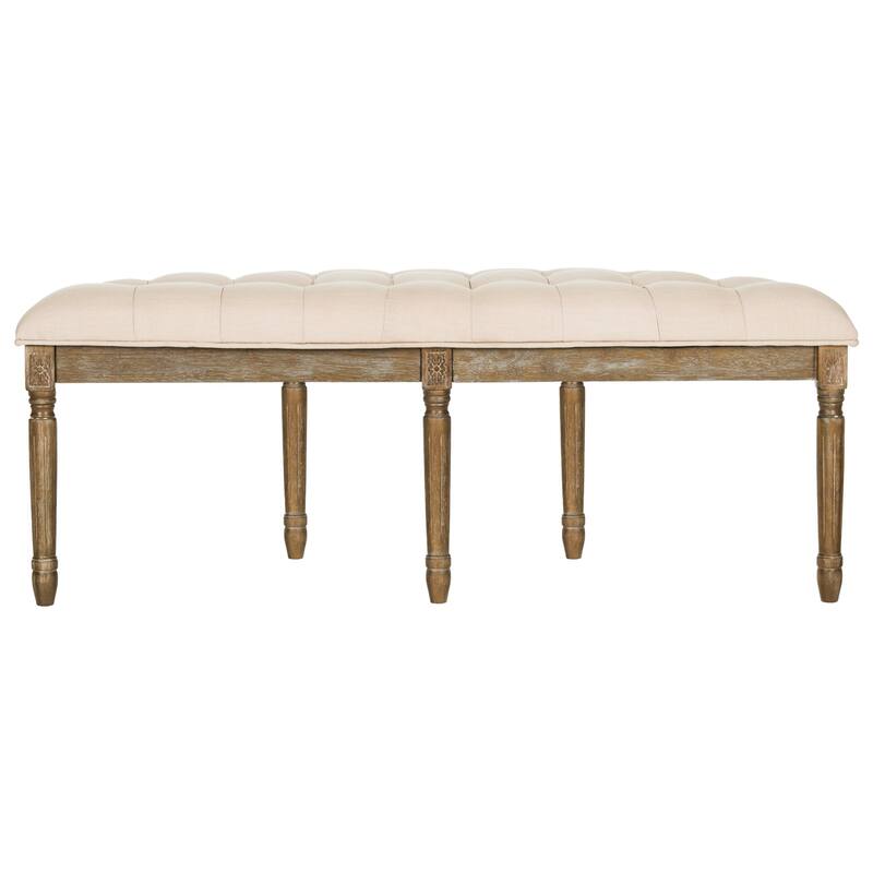 SAFAVIEH Kerasoula Rustic Semi Circle Bench - 50" W x 19.3" D x 19.3" H - 50Wx19Dx19H