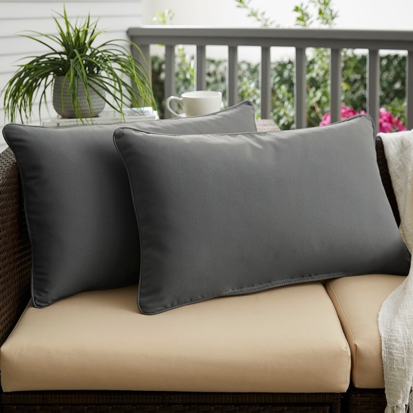 Charcoal grey outdoor cushions outlet