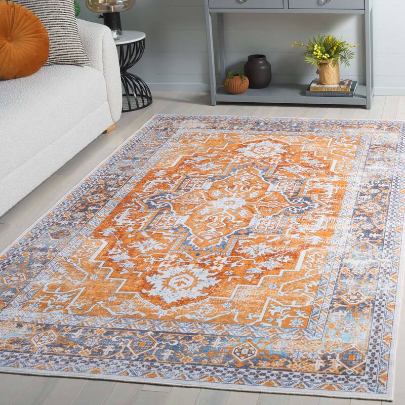 SAFAVIEH Arizona Nabilah Vintage Rug - 3' x 5' - Rust/Grey