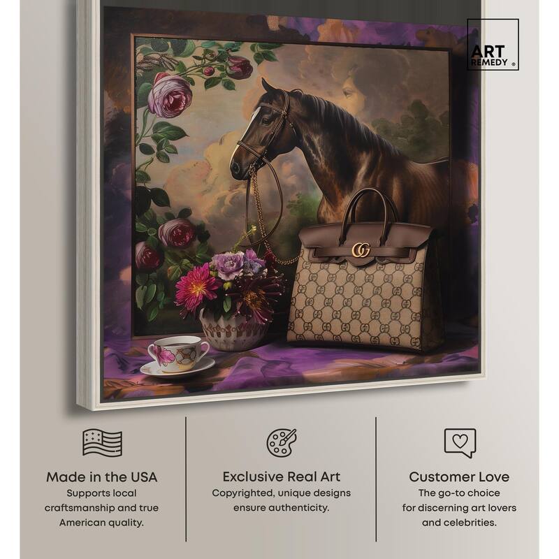 Fanciful Horse Portrait Canvas by Art Remedy