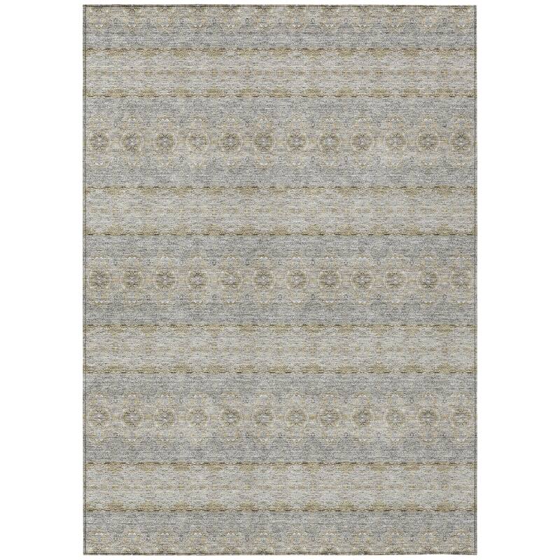 Machine Washable Indoor/ Outdoor Chantille Ombre Stripes Rug