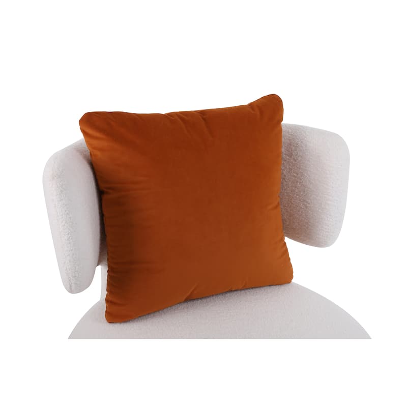 Fabric Swivel Round Barrel Chair