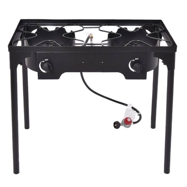 Costway Double Burner Gas Propane Cooker Outdoor Camping Costway Double Burner Gas Propane