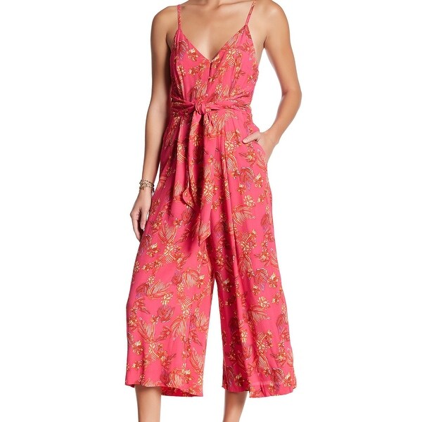 free people pink jumpsuit