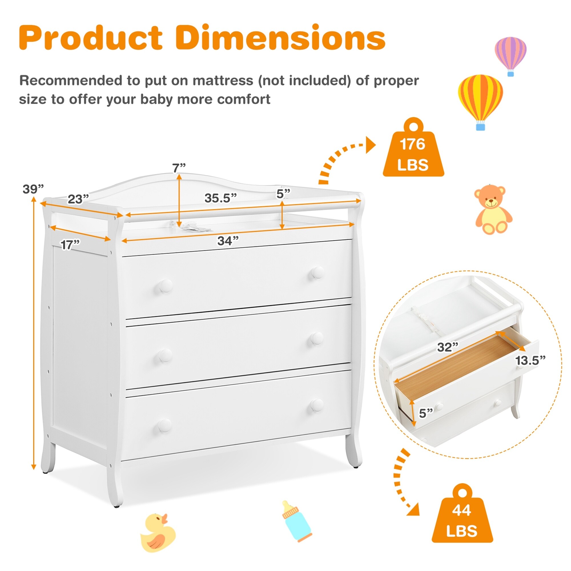 Costway changing table cheap