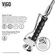 preview thumbnail 8 of 76, VIGO Zurich 27" H Single Handle Pull-Down Sprayer Kitchen Faucet