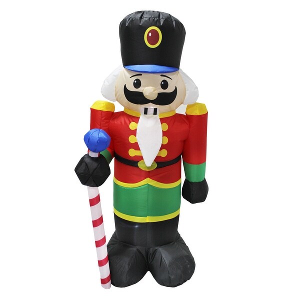 4 ft. Inflatable Holiday Nutcracker - 4 ft - Overstock - 32549503