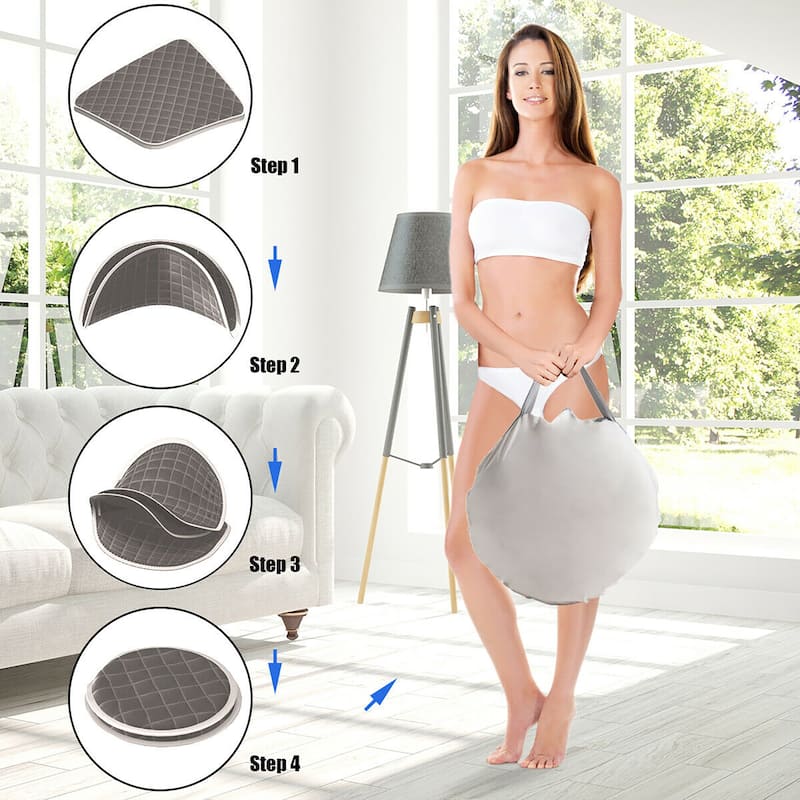 Costway Portable 2L Steam Sauna Spa Tent with Chair Grey/Black/Coffee