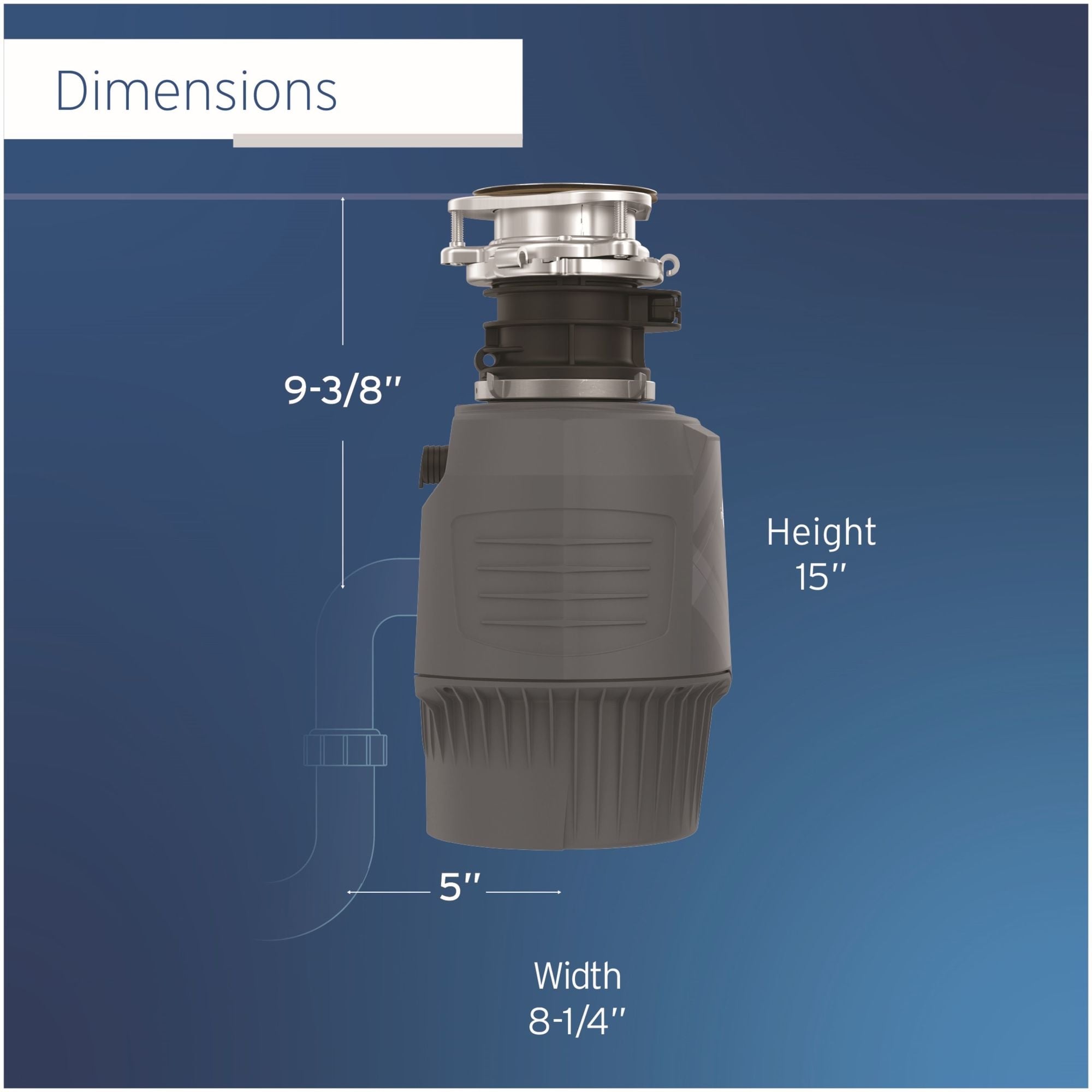 InSinkErator 80023-ISE Advanced Series Evolution Cover Control .75 HP