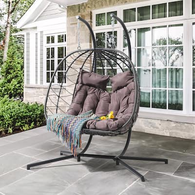 Patio 2 Person Wicker Swing Chair