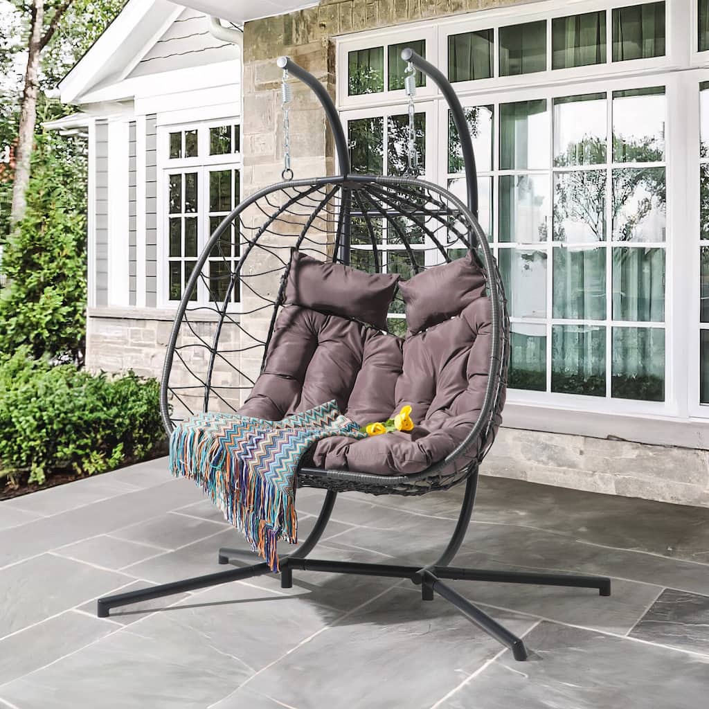 Patio 2 Person Wicker Swing Chair