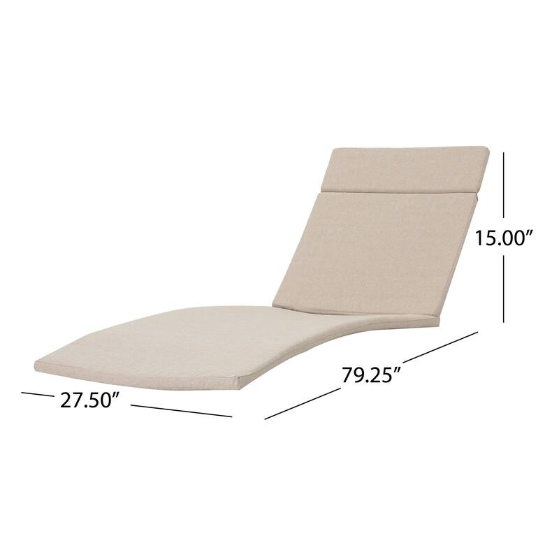 Salem Outdoor Chaise Lounge Cushion by Christopher Knight Home