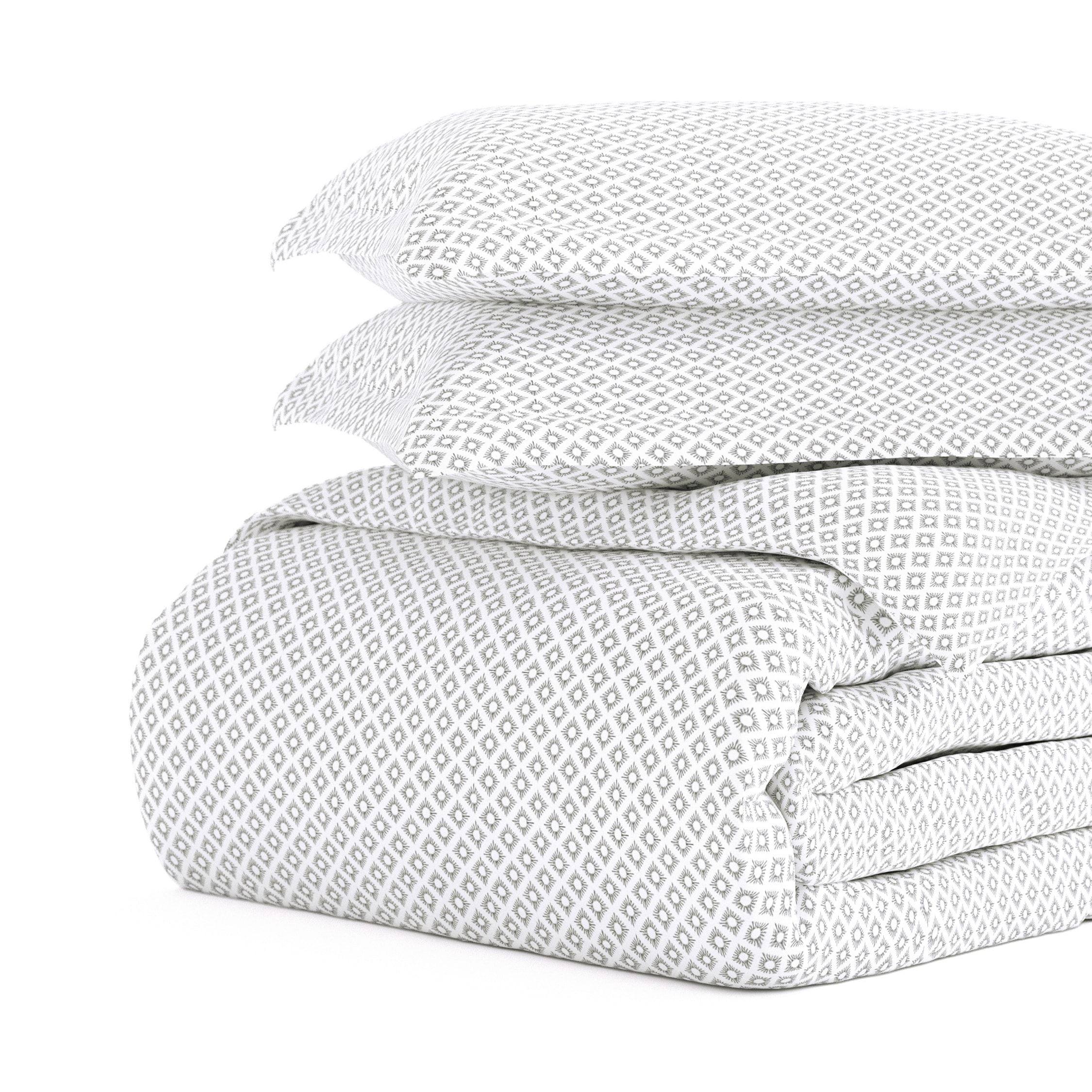 Becky Cameron Oversized Polaris Pattern 3 Piece Duvet Cover Set